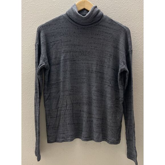 Project Social T 6699-145 Womens Sz S Slate Gray Poppy L/S Turtle Neck Sweater - Picture 4 of 10